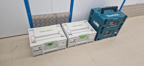 2 x Festool en 2 x Makita koffers, Doe-het-zelf en Verbouw, Gereedschap | Machine-onderdelen en Toebehoren, Zo goed als nieuw