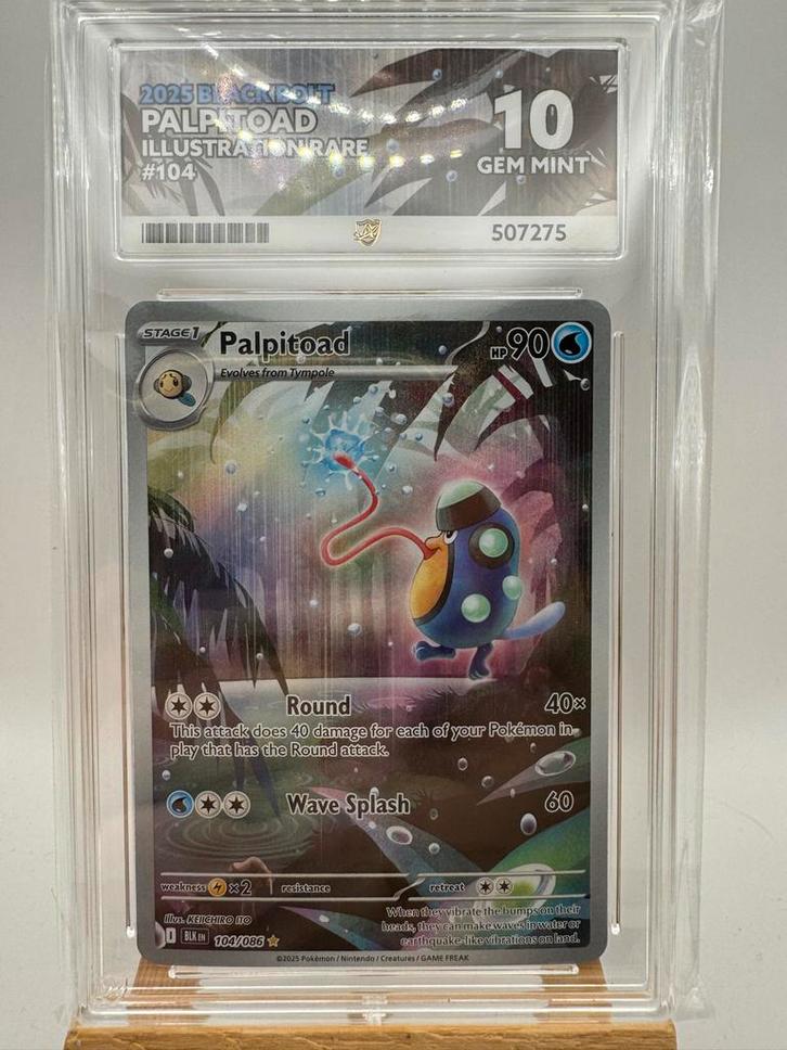 Palpitoad 104 Black Bolt ACE 10 - Pokemonkaart, Hobby en Vrije tijd, Verzamelkaartspellen | Pokémon, Zo goed als nieuw, Losse kaart