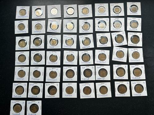 50 Gecirculeerde 2 euro munten - diverse jaartallen, Postzegels en Munten, Munten | Europa | Euromunten, Setje, 2 euro, Overige landen