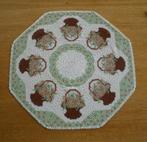 Prachtig kleed geheel van kralen met bloemen manden, Antiek en Kunst, Ophalen of Verzenden