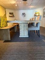 Grenen hout mega tafel 3.50 x 1.22, Ophalen, 100 tot 150 cm, 200 cm of meer, Vijf personen of meer