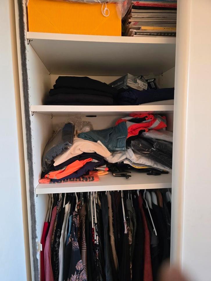 Oer degelijke kledingkast, Huis en Inrichting, Kasten | Kledingkasten, Gebruikt, 200 cm of meer, 50 tot 75 cm, Ophalen