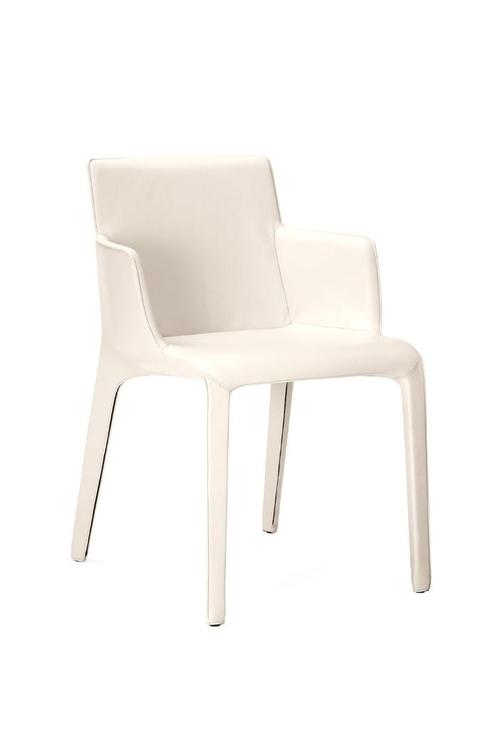 Walter Knoll Gio eetkamerstoelen 4x, Huis en Inrichting, Stoelen, Gebruikt, Vier, Leer, Overige kleuren, Ophalen