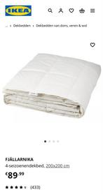 Vrijwel nieuw!! Ikea Fjällarnika 4-seizoenen dekbed 200x200, Huis en Inrichting, Ophalen, Wit, Tweepersoons, Deken of Dekbed