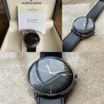 Junghans heren horloge Max Bill Zo goed als Nieuw 38mm, Verzenden, Zo goed als nieuw, Leer, Overige merken