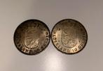 2x Zilveren 10 Gulden 1973, Postzegels en Munten, Munten | Nederland, Koningin Juliana, Setje, Zilver, Ophalen of Verzenden
