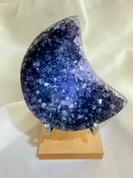 Amethist Druzy Maan - Uruguay - Edelsteen Decoratie, Ophalen of Verzenden