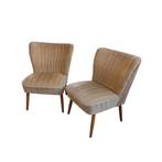 Set 2 x vintage cocktail stoel (setprijs), Huis en Inrichting, Fauteuils, Ophalen, Gebruikt, Minder dan 75 cm, Onbekend