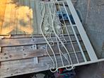 2 Persoons wit metalen bed., Ophalen, Gebruikt, Wit, Tweepersoons