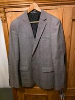 Grijs/ donkerblauw geruit kolbert, Kleding | Heren, Kostuums en Colberts, Ophalen of Verzenden, Zo goed als nieuw, Maat 52/54 (L)