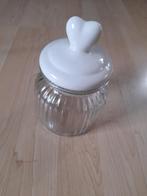 GLAZEN POT MET DEKSEL, Huis en Inrichting, Woonaccessoires | Overige, Ophalen of Verzenden, Zo goed als nieuw