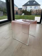 Transparant roze bijzettafel, Huis en Inrichting, Ophalen of Verzenden, Zo goed als nieuw