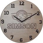 Themaklok met een Simson brommer logo, Ophalen of Verzenden, Nieuw, Wandklok