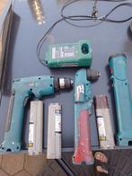 Makita gereedschap,2keer boormachine en werklamp,, Doe-het-zelf en Verbouw, Gereedschap | Boormachines, Ophalen, Gebruikt, Boormachine
