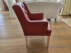 Luxe leren eetkamer stoelen, Ophalen, Leer, Zo goed als nieuw, Vijf, Zes of meer stoelen