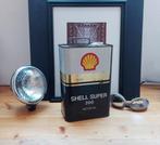 SHELL groot Olieblik Olie blik 5L Petrolania Mancave Garage, Verzamelen, Overige merken, Gebruikt, Overige, Verzenden