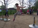 Hoogspringtouw set, Ophalen, Gebruikt