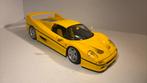 Ferrari f50 coupé yellow maisto 1.18, Maisto, Ophalen of Verzenden, A, A