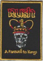 Rush A Farewell to Kings stoffen opstrijk patch embleem #2, Verzenden, Nieuw, Kleding