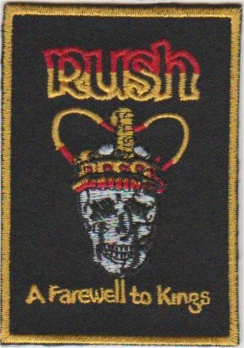 Rush A Farewell to Kings stoffen opstrijk patch embleem #2, Verzamelen, Muziek, Artiesten en Beroemdheden, Nieuw, Kleding, Verzenden