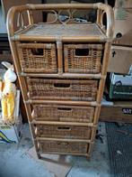 Rotan kast met lades, Huis en Inrichting, Kasten | Dressoirs, Ophalen, Overige materialen, Minder dan 50 cm, Gebruikt