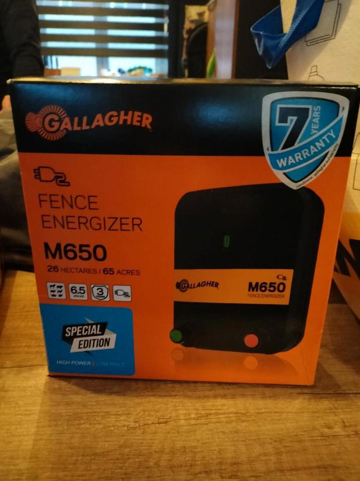 Gallagher M650 Schrikdraadapparaat - Nieuw!, Dieren en Toebehoren, Stalling en Weidegang