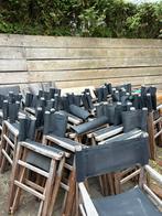 Partij terrasstoelen / regisseursstoelen 25 stuks, Ophalen of Verzenden, Zo goed als nieuw, Zwart, Vijf, Zes of meer stoelen