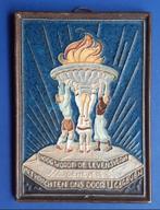 Porceleyne Fles 1946 Levensvlam Cloisonne tegel (9) WO-2, Verzenden
