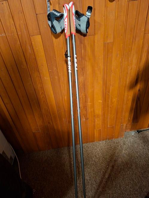 Leki flash carbon nordic walking stokken 125cm, Diversen, Wandelstokken, Zo goed als nieuw, Ophalen of Verzenden