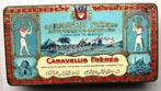Caravelus Fréres, fraai oud  blikje , 50 Egyptian Cigarettes, Ophalen of Verzenden, Gebruikt, Overige, Overige merken