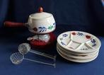 Boerenbont fondueset compleet!, Overige typen, Ophalen of Verzenden, Zo goed als nieuw, Aardewerk