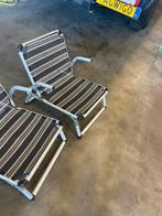 2 Strandstoeltjes - Inklapbaar, Ophalen of Verzenden, Gebruikt, Aluminium, Inklapbaar