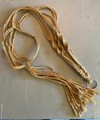 Retro vintage macramé plantenhanger sisal handgemaakt boho, Ophalen of Verzenden, Zo goed als nieuw