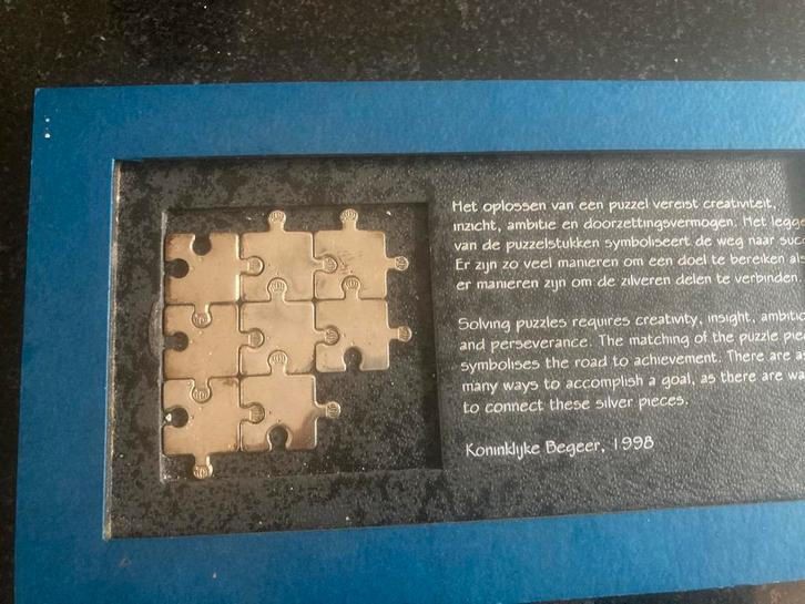 Koninklijke Begeer Puzzel 1998, Verzamelen, Merken en Reclamevoorwerpen, Zo goed als nieuw, Ophalen of Verzenden