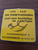 2034 Cafe Zaal De Posthoorn Sticker, Verzamelen, Ophalen of Verzenden, Gebruikt