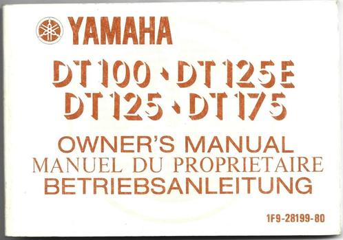 Yamaha DT100, DT125 E, DT125, DT175 manual handleiding 5253z, Motoren, Handleidingen en Instructieboekjes, Yamaha, Verzenden