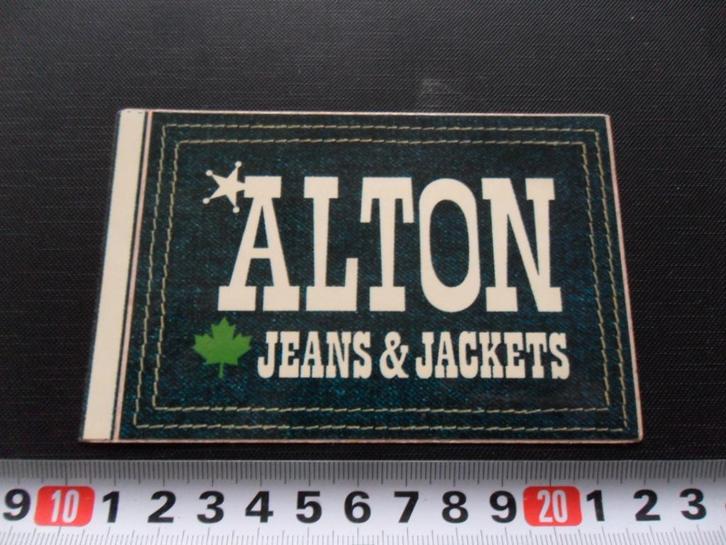 sticker ALTON jeans & jackets *, Verzamelen, Stickers, Zo goed als nieuw, Ophalen