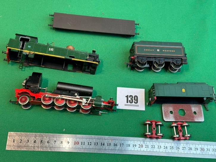 139 Rivarossi stoomlok voor de knutselaar incompleet, Hobby en Vrije tijd, Modeltreinen | H0, Gebruikt, Locomotief, Gelijkstroom