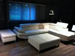 Loungebank leer /stof zie de omschrijvingen, 300 cm of meer, Leer, Ophalen of Verzenden, Zo goed als nieuw