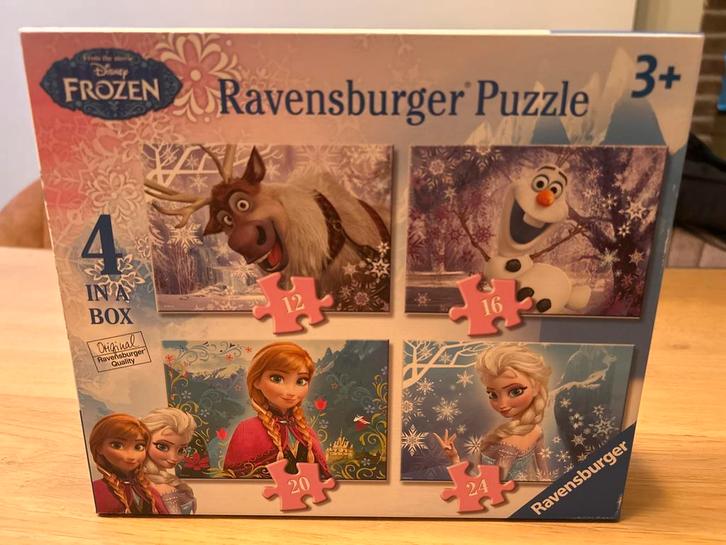 Ravensburger Frozen Puzzel - 4 in 1, Kinderen en Baby's, Speelgoed | Kinderpuzzels, Zo goed als nieuw, 4 tot 6 jaar, Meer dan 50 stukjes