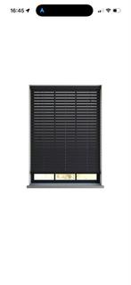 2 Zwarte Houten Jaloezieën 35mm - 41cm Breed, Ophalen, Minder dan 50 cm, Zwart, Zo goed als nieuw