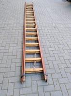 steek schuif  ladder in zeer goede staat 2X18 sports, Ophalen, Zo goed als nieuw, Ladder, 4 meter of meer