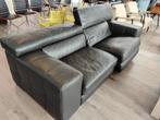 Natuzzi elec verstelbare bank, 2-delig., Ophalen, Gebruikt, Tweepersoons, Leer