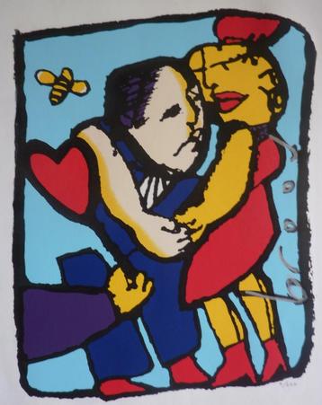 Herman Brood Zeefdruk 'Valentijn' beschikbaar voor biedingen