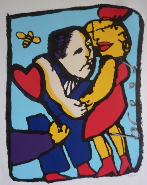 Herman Brood Zeefdruk 'Valentijn', Antiek en Kunst, Kunst | Litho's en Zeefdrukken, Verzenden