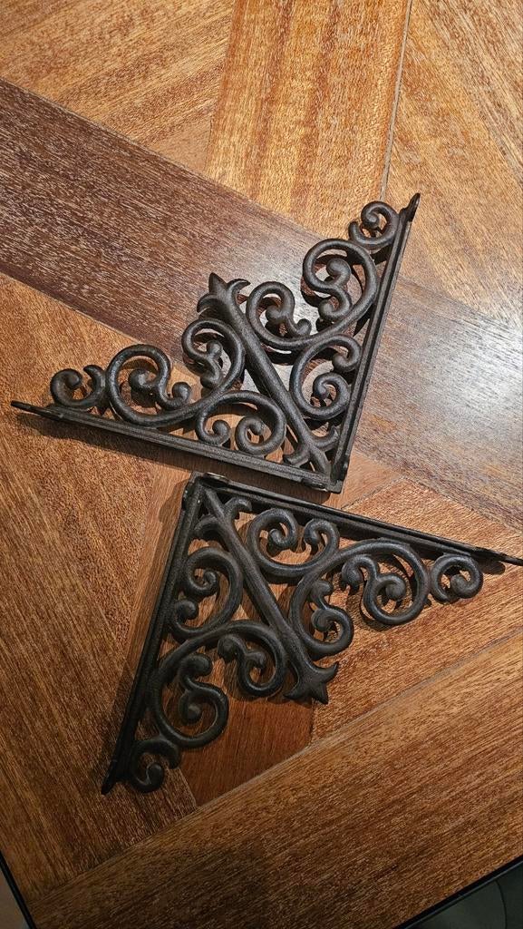 Vintage hoeksteunen, Ophalen, Rechthoekig, Minder dan 50 cm