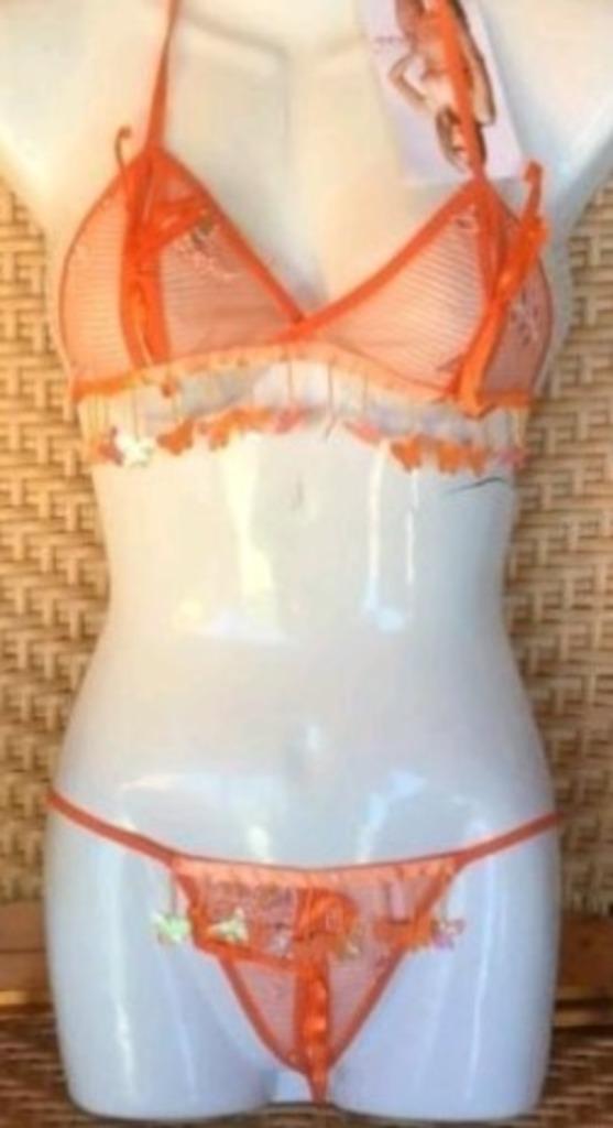 lingeriesetjes, kunnen open, vlinder decoratie, XS en S, Kleding | Dames, Ondergoed en Lingerie, Setje, Overige kleuren, Ophalen of Verzenden
