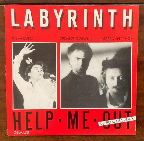 Labyrinth (Cesar Zuiderwijk) - Help Me Out (1986), Cd's en Dvd's, Vinyl Singles, Zo goed als nieuw, Single, Rock en Metal, 7 inch
