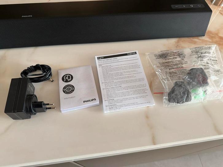 Philips TAB5105 Soundbar - Uitstekende Geluidskwaliteit, Audio, Tv en Foto, Soundbars, Zo goed als nieuw, Bluetooth, Ophalen