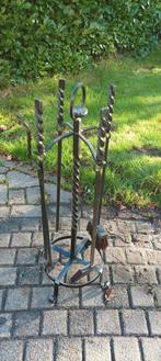 Mooi  smeedijzeren haardstel, Ophalen of Verzenden, Zo goed als nieuw, Vrijstaande haard